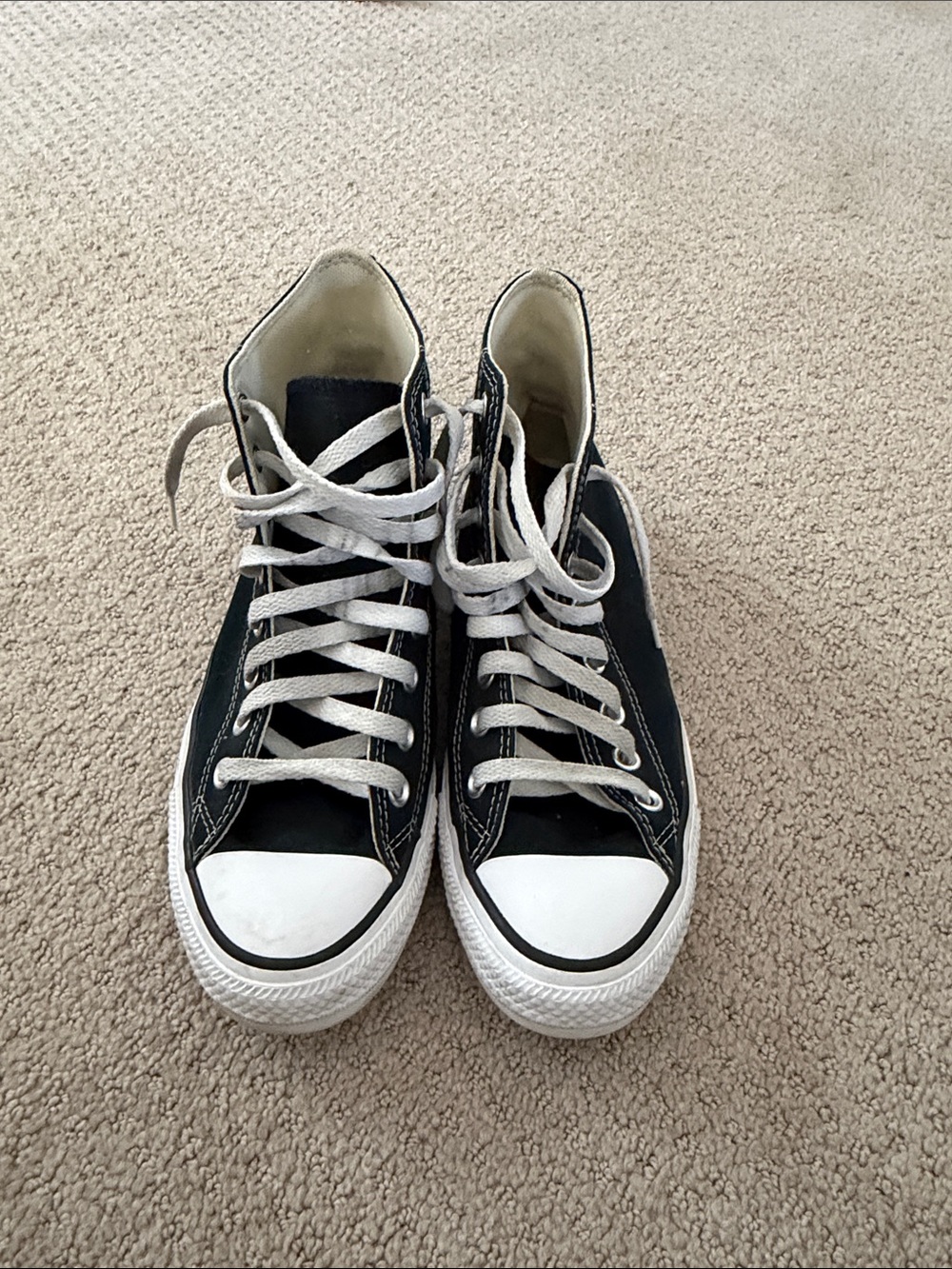 Converse Black and White High-Top Sneakers